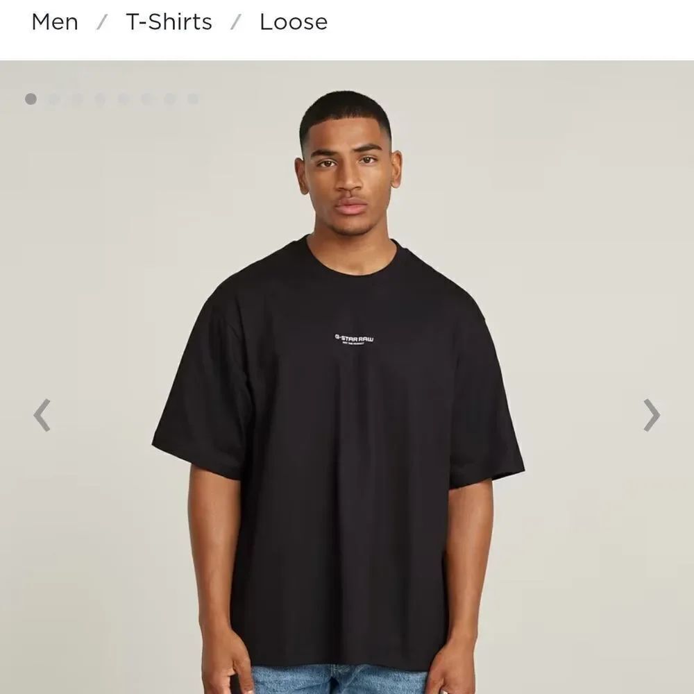G-Star Black Long Sleeve Tee Minimalist Design(Bottom Curved Not Straight) Nwt